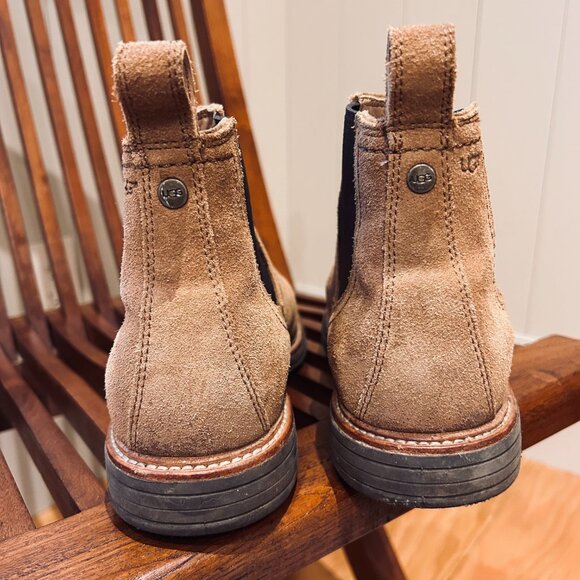 UGG Baldvin Chelsea Boots Suede Chestnut Brown Pull On Casual Mens 7 US Womens 9 main image 7